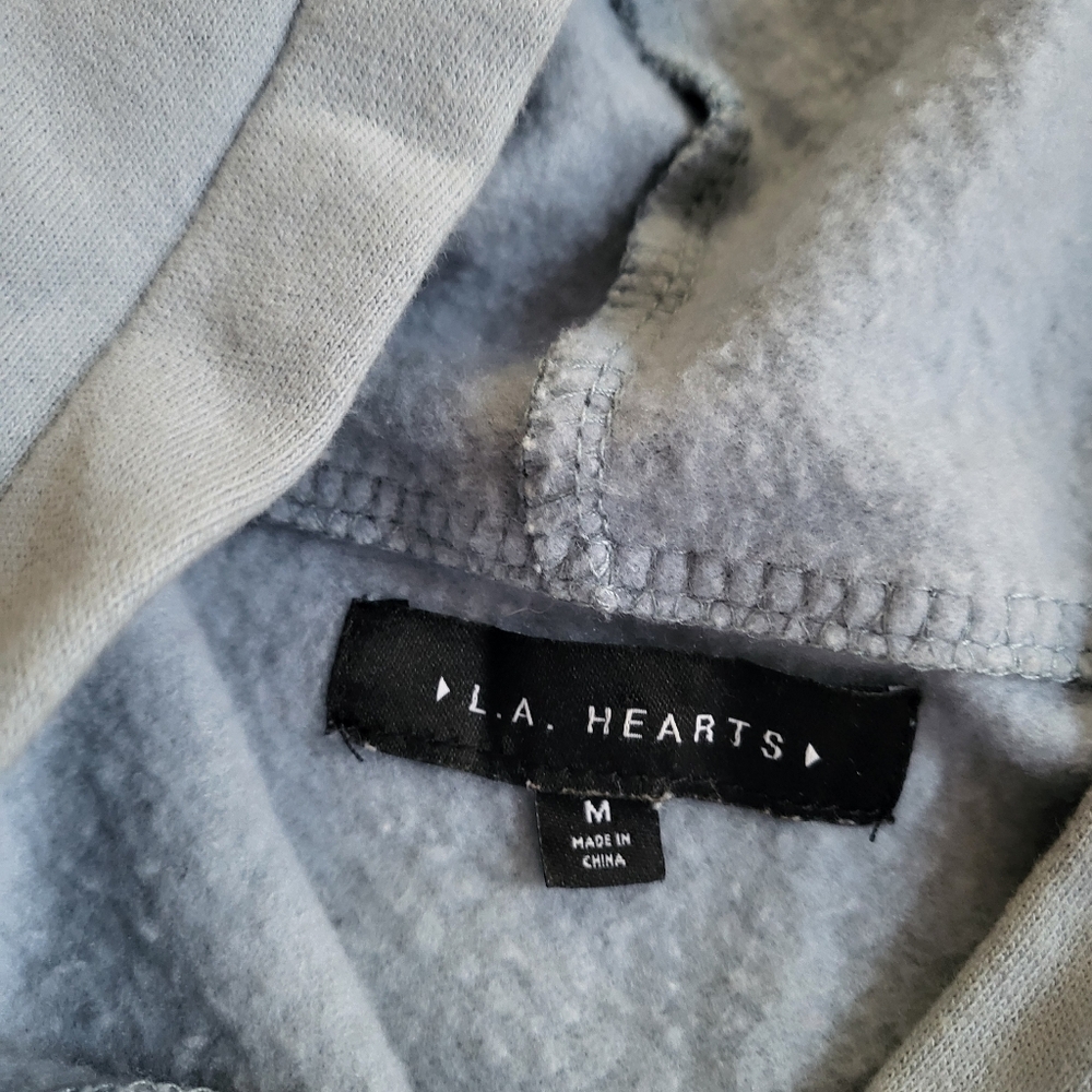 🎒🩵Cropped Fleece Drawstring Hoodie🎀 - Picture 2 of 5